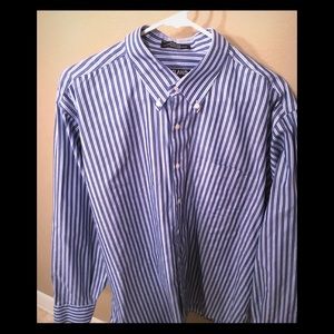 Blue Striped Dress Shirt